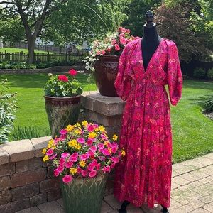 Misa Los Angeles Ysabel cotton floral midi/maxi dress.